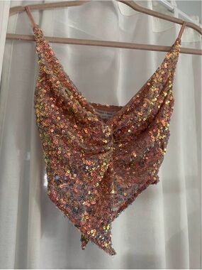 Urbanoutfitters Sequin Twist Top